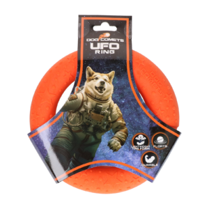 Dog Comets UFO Ring Oranje S - Speelgoed voor Actieve Honden