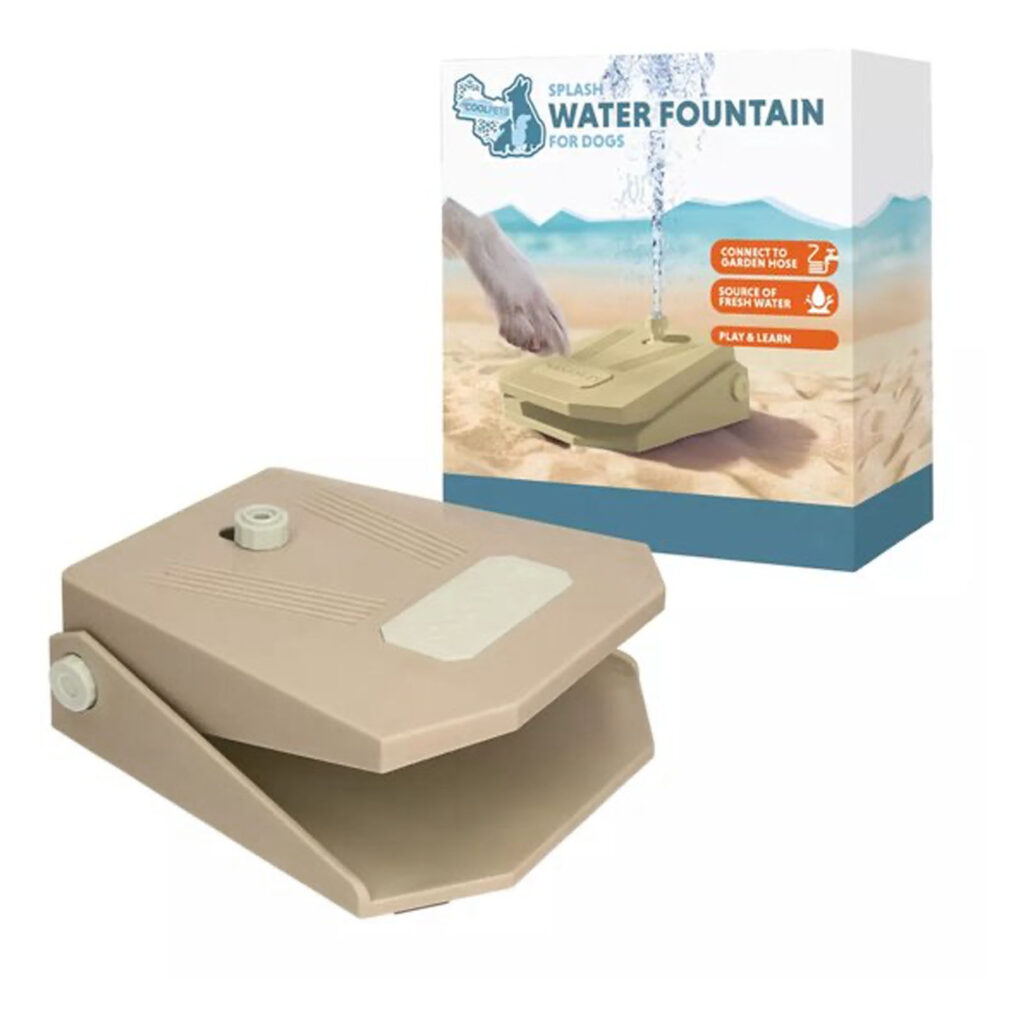Coolpets Splash Water Fountain Beige - Waterfontein voor Buiten - afbeelding 1
