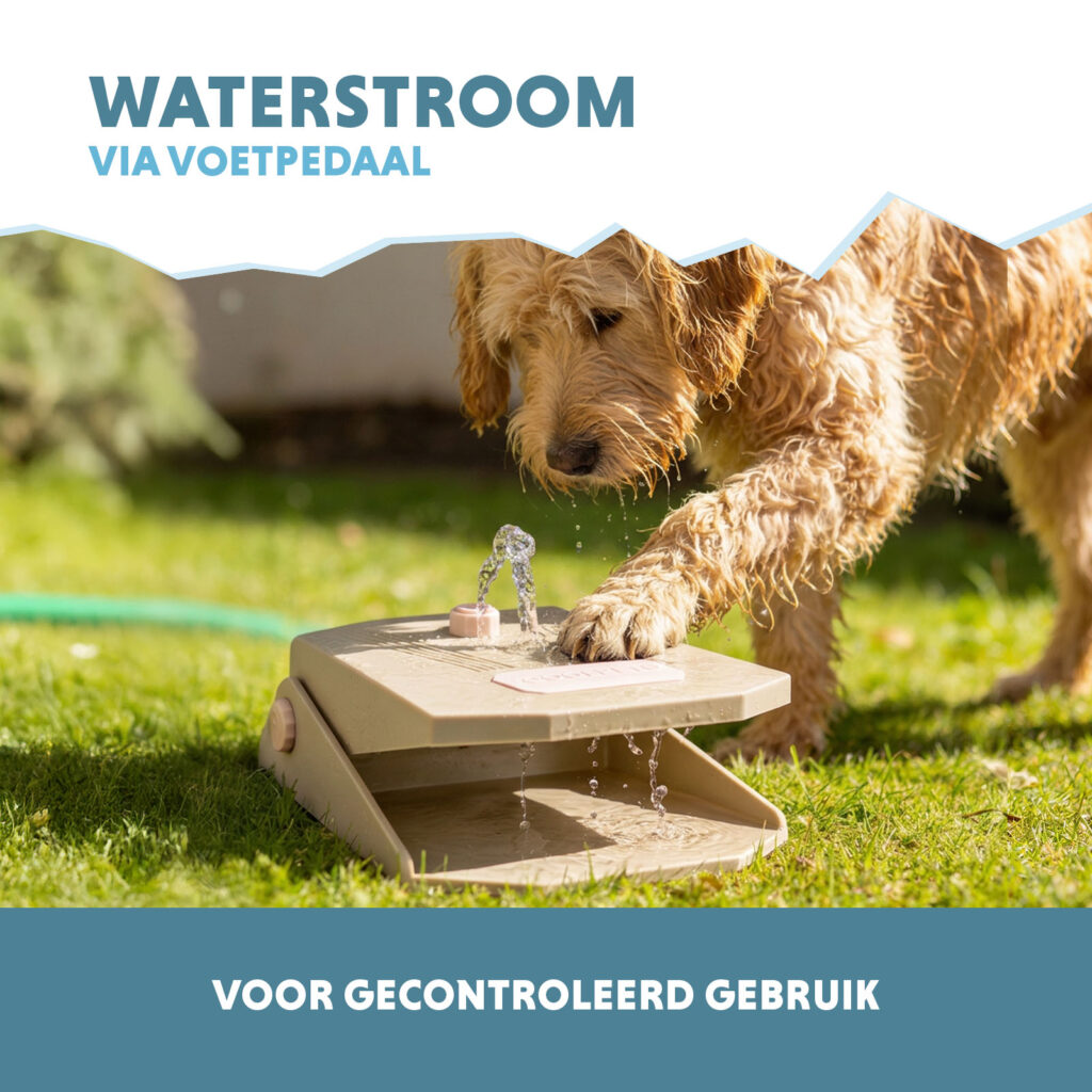 Coolpets Splash Water Fountain Beige - Waterfontein voor Buiten - afbeelding 4