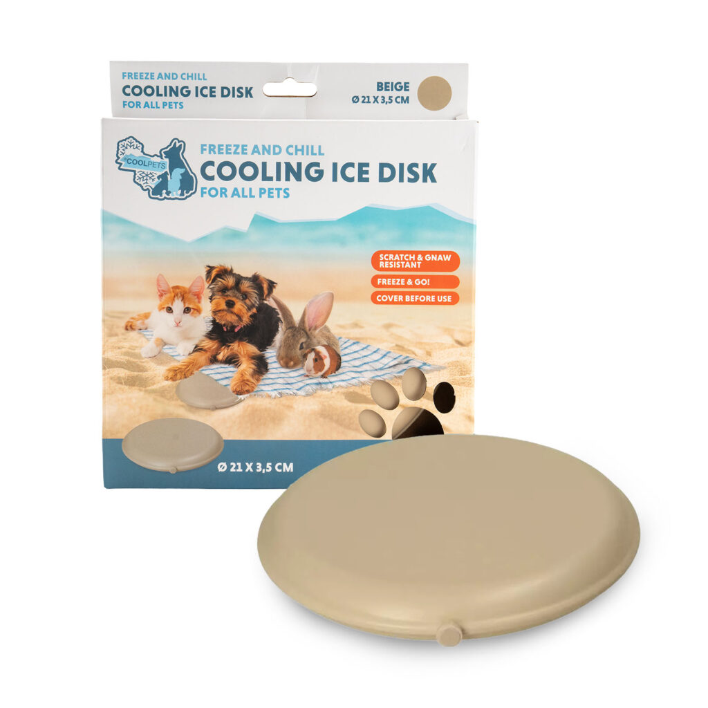 Coolpets Cooling Disc Beige - Verkoelingsdisc voor Huisdieren - afbeelding 1