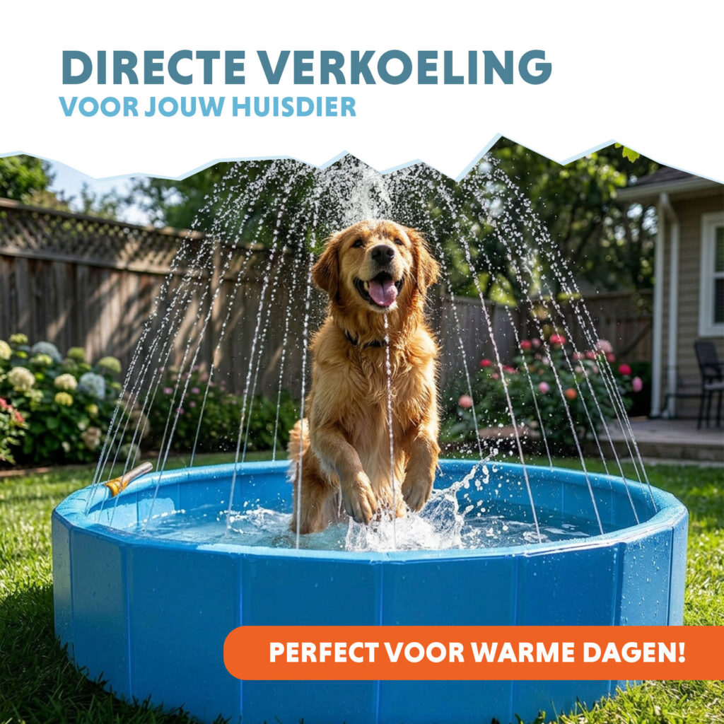 Coolpets Splash Sprinkler Pool - 120 cm diameter, 30 cm hoog - afbeelding 2