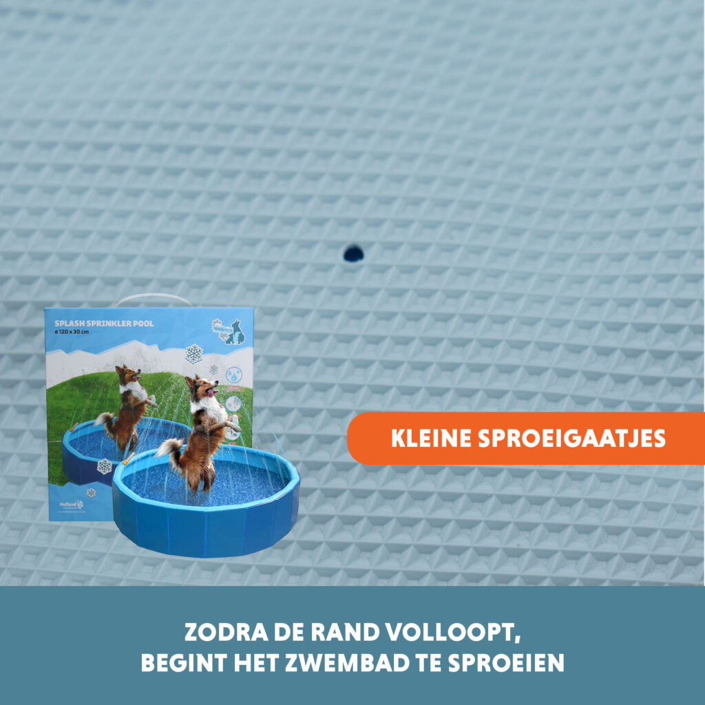 Coolpets Splash Sprinkler Pool - 120 cm diameter, 30 cm hoog - afbeelding 5