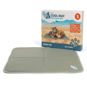Coolpets Gel Cooling Mat Olijfgroen S - Koelmat voor Honden en Katten