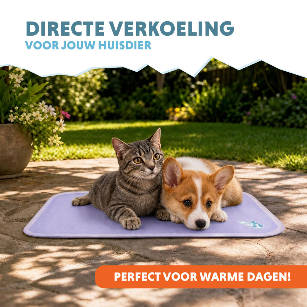 Coolpets Gel Cooling Mat Lila S - Koelmat voor Honden en Katten - afbeelding 2