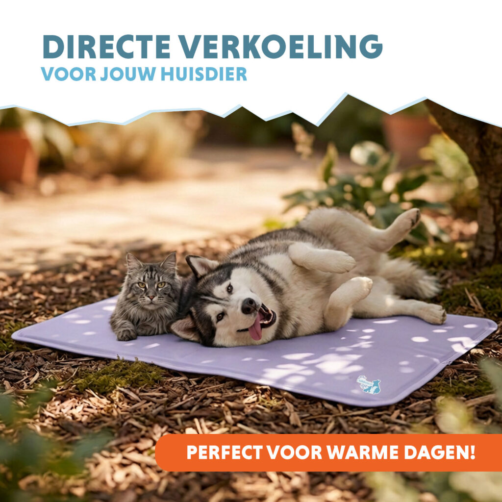 Coolpets Gel Cooling Mat Lila XL - Koelmat voor Honden en Katten - afbeelding 2