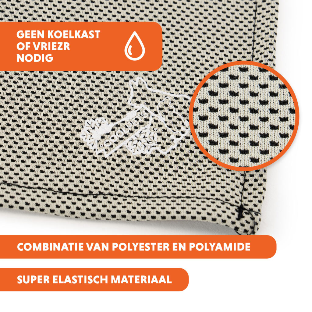 Coolpets Cooling Bandana Beige L voor Honden - afbeelding 3