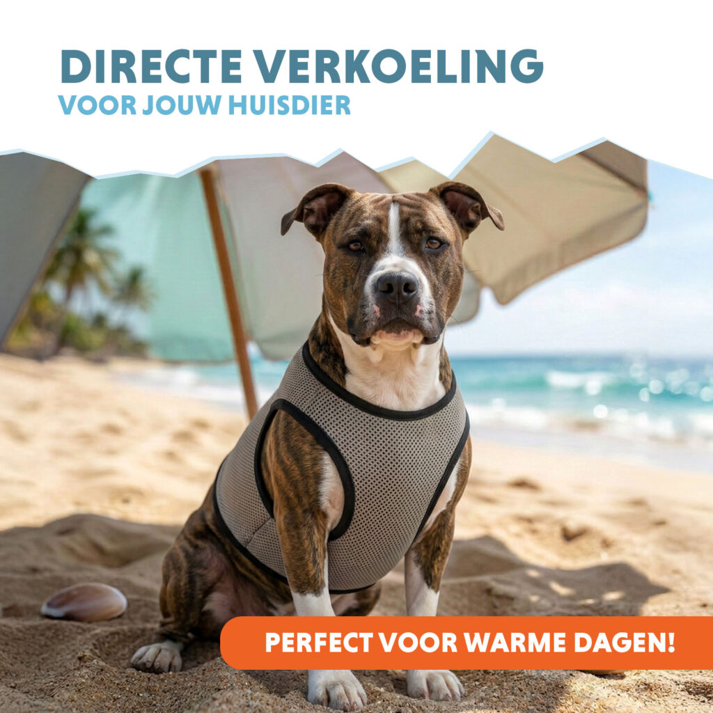 Coolpets Cooling Vest L (ruglengte 35 cm) voor huisdieren - afbeelding 2