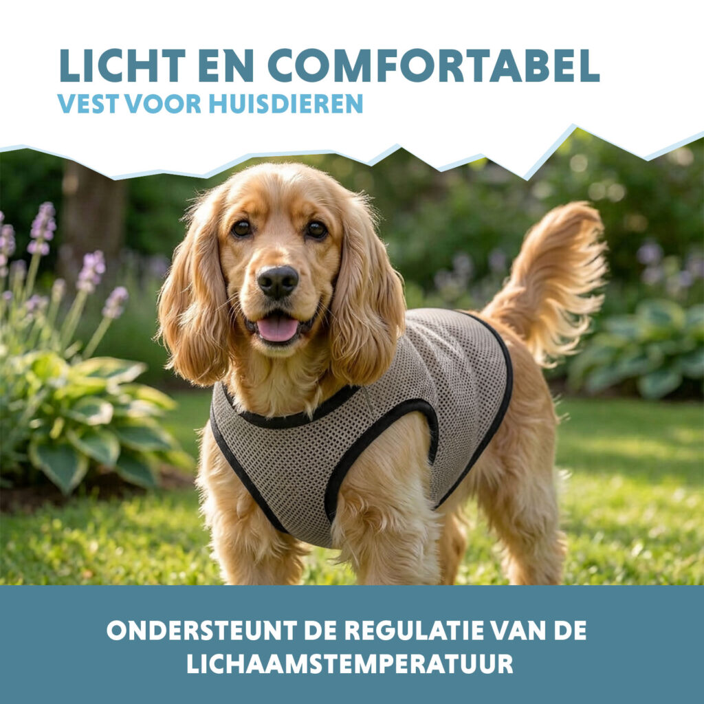 Coolpets Cooling Vest M (ruglengte 30 cm) voor huisdieren - afbeelding 4