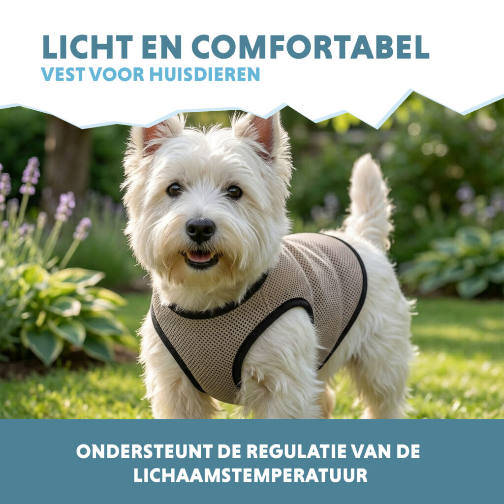 Coolpets Cooling Vest S (ruglengte 25 cm) voor huisdieren - afbeelding 4