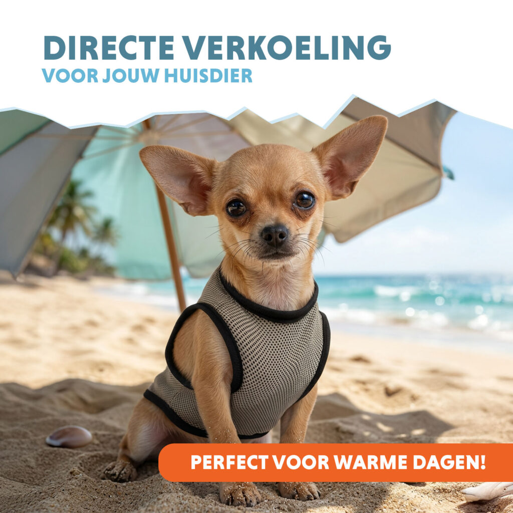 Coolpets Cooling Vest XS - Ruglengte 20 cm voor huisdieren - afbeelding 2