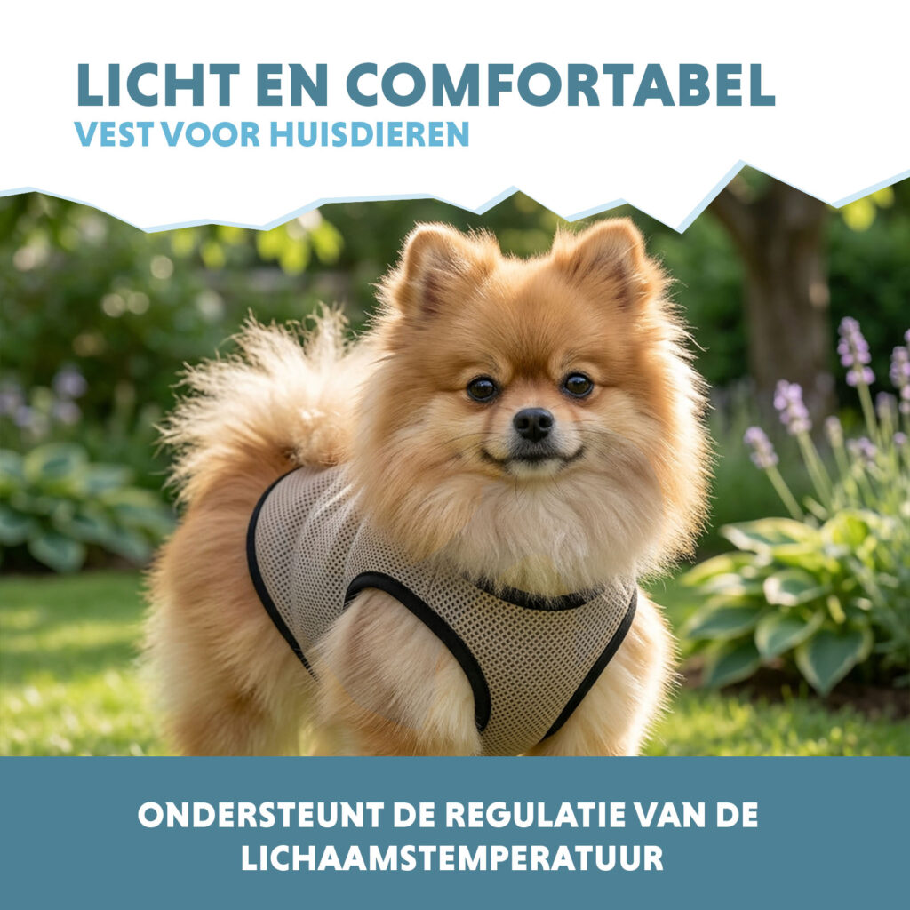 Coolpets Cooling Vest XS - Ruglengte 20 cm voor huisdieren - afbeelding 4