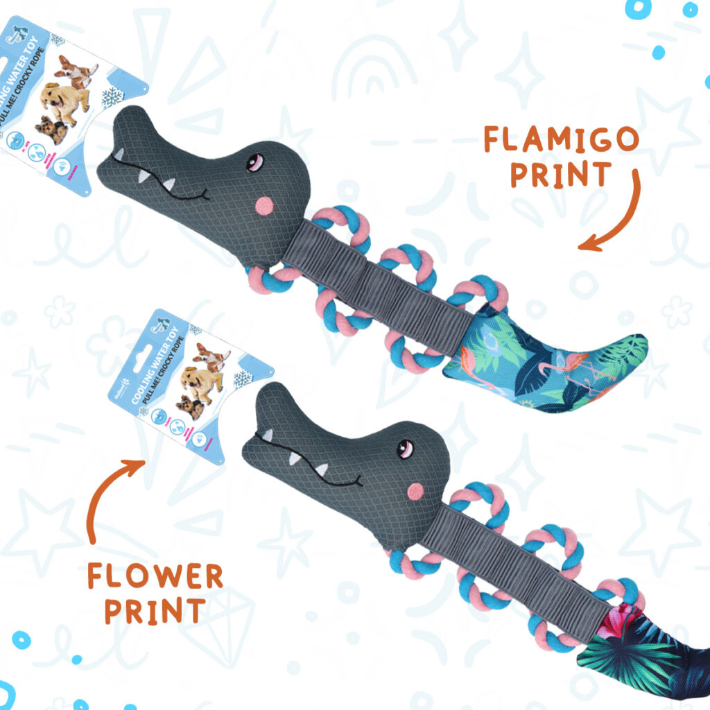CoolPets Pull Me! Crocky Rope Flamingo - Speelgoed voor Honden - afbeelding 6
