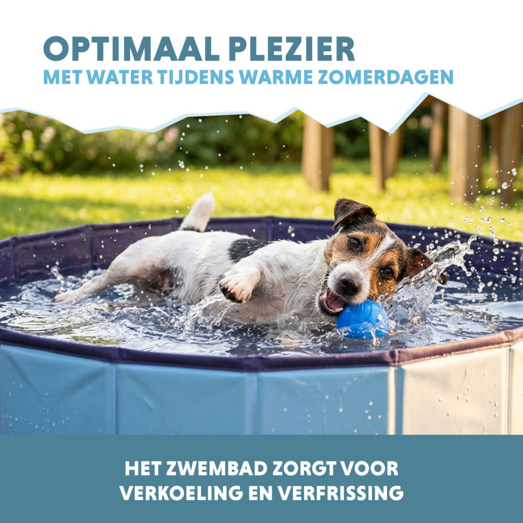 CoolPets Splash Dog Pool ø 120 x 30 cm - Honden zwembad - afbeelding 4