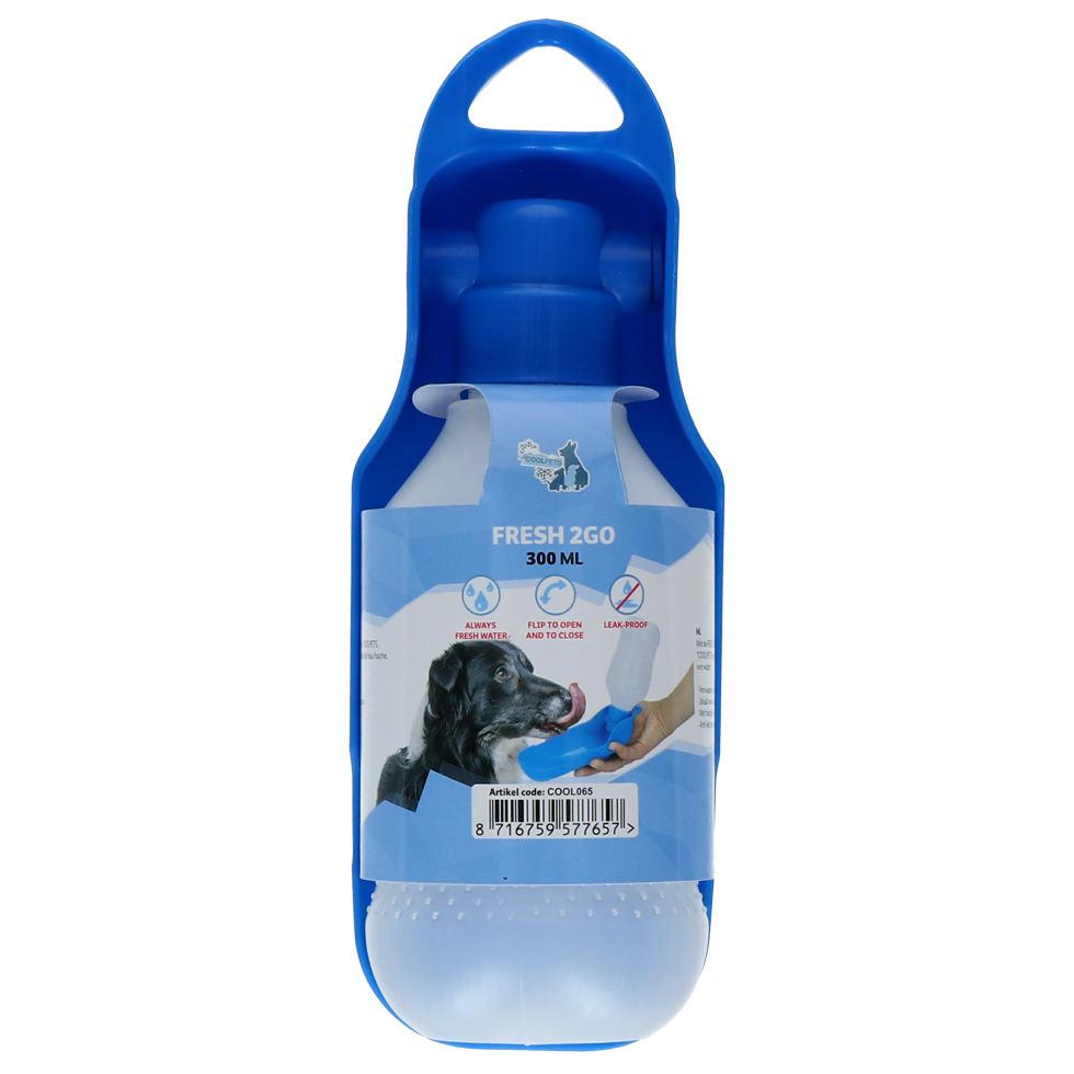 CoolPets Fresh 2GO Drinkfles 300 ml voor Honden - afbeelding 1