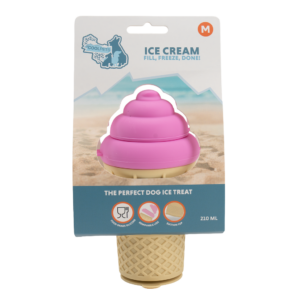 Coolpets Ice Cream M - IJsje voor honden, 100% voedselveilig siliconen