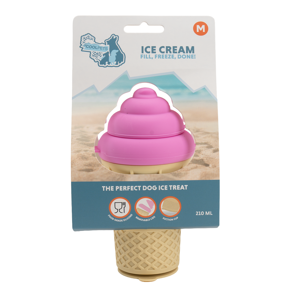 Coolpets Ice Cream M - IJsje voor honden, 100% voedselveilig siliconen - afbeelding 1