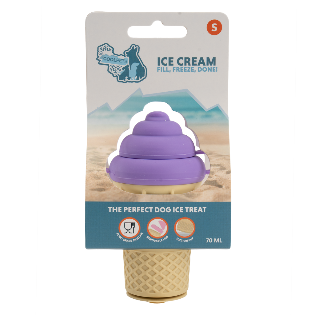 Coolpets Ice Cream S - IJsje voor honden van voedselveilig siliconen - afbeelding 1