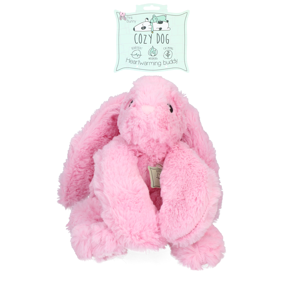 Cozy Dog Bunny Roze - Knuffeltje met warmte en hartslag voor honden - afbeelding 1