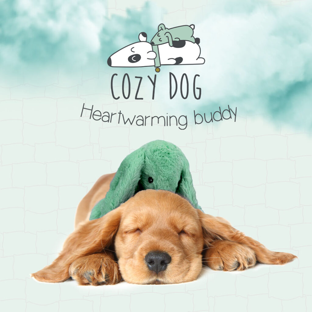 Cozy Dog Bunny Groen - Knuffel met Warmte en Hartslag voor Honden - afbeelding 4