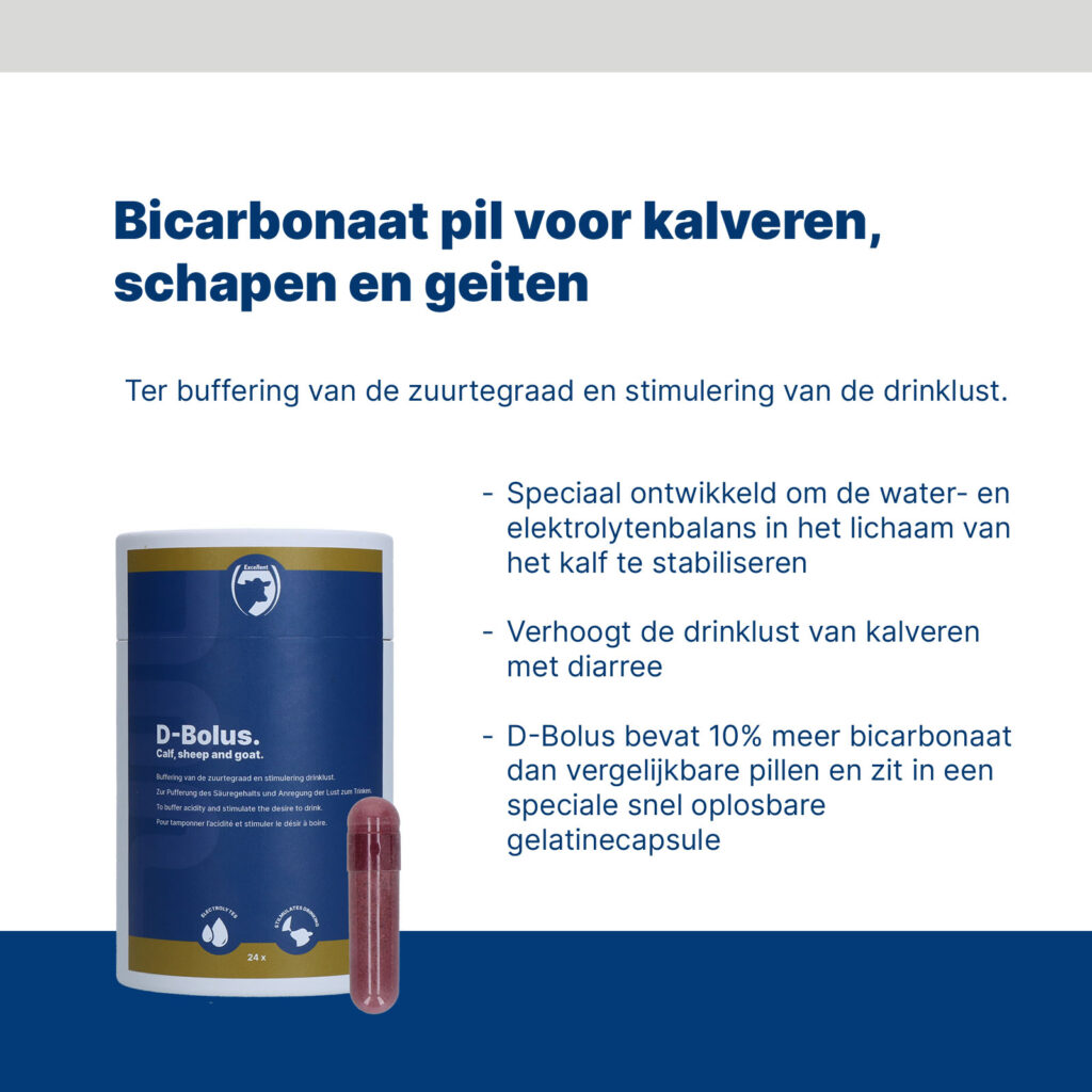 Excellent D-Bolus Bicarbonaat 24 stuks voor kalveren, schapen en geiten - afbeelding 3