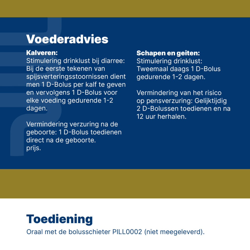 Excellent D-Bolus Bicarbonaat 72 stuks voor kalveren, schapen en geiten - afbeelding 4
