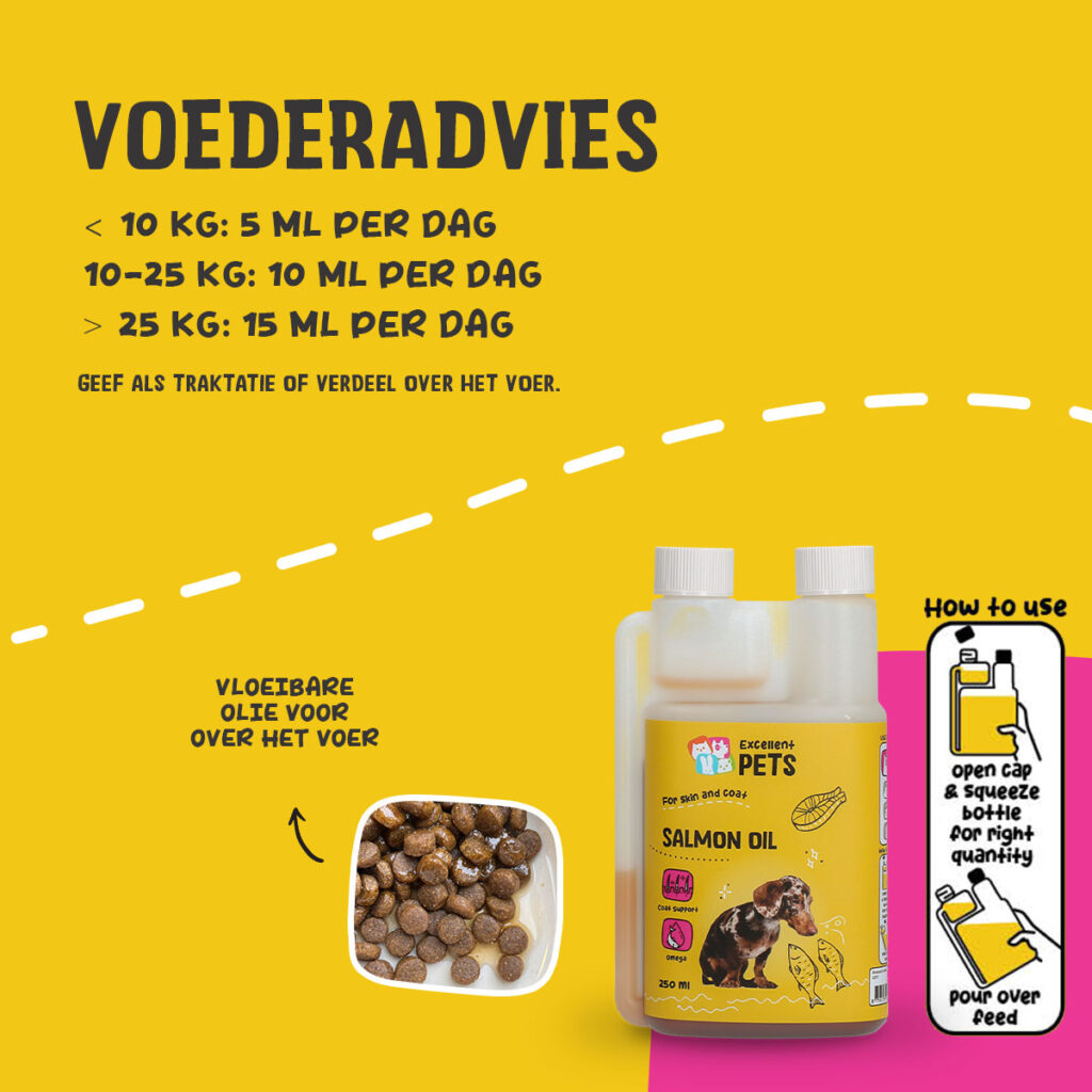 Excellent Pets Dog Salmon Oil 250 ml - Zalmolie voor Honden - afbeelding 2