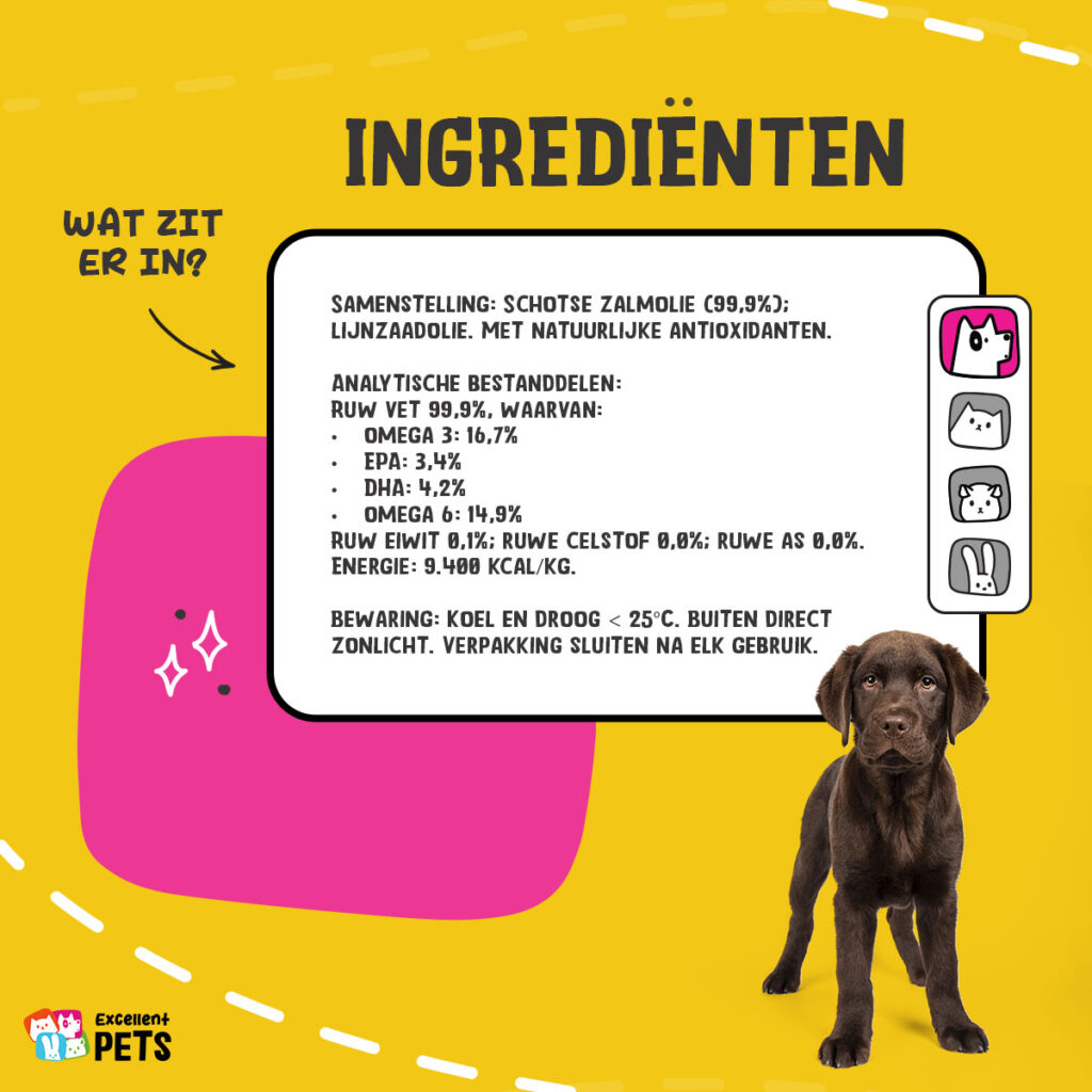 Excellent Pets Dog Salmon Oil 500 ml - Zalmolie voor Honden - afbeelding 4