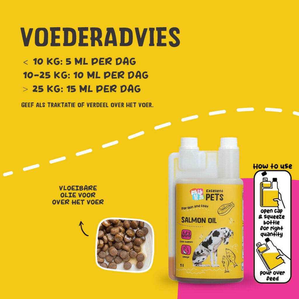 Excellent Pets Dog Salmon Oil 1000 ml - Zalmolie voor Honden - afbeelding 2