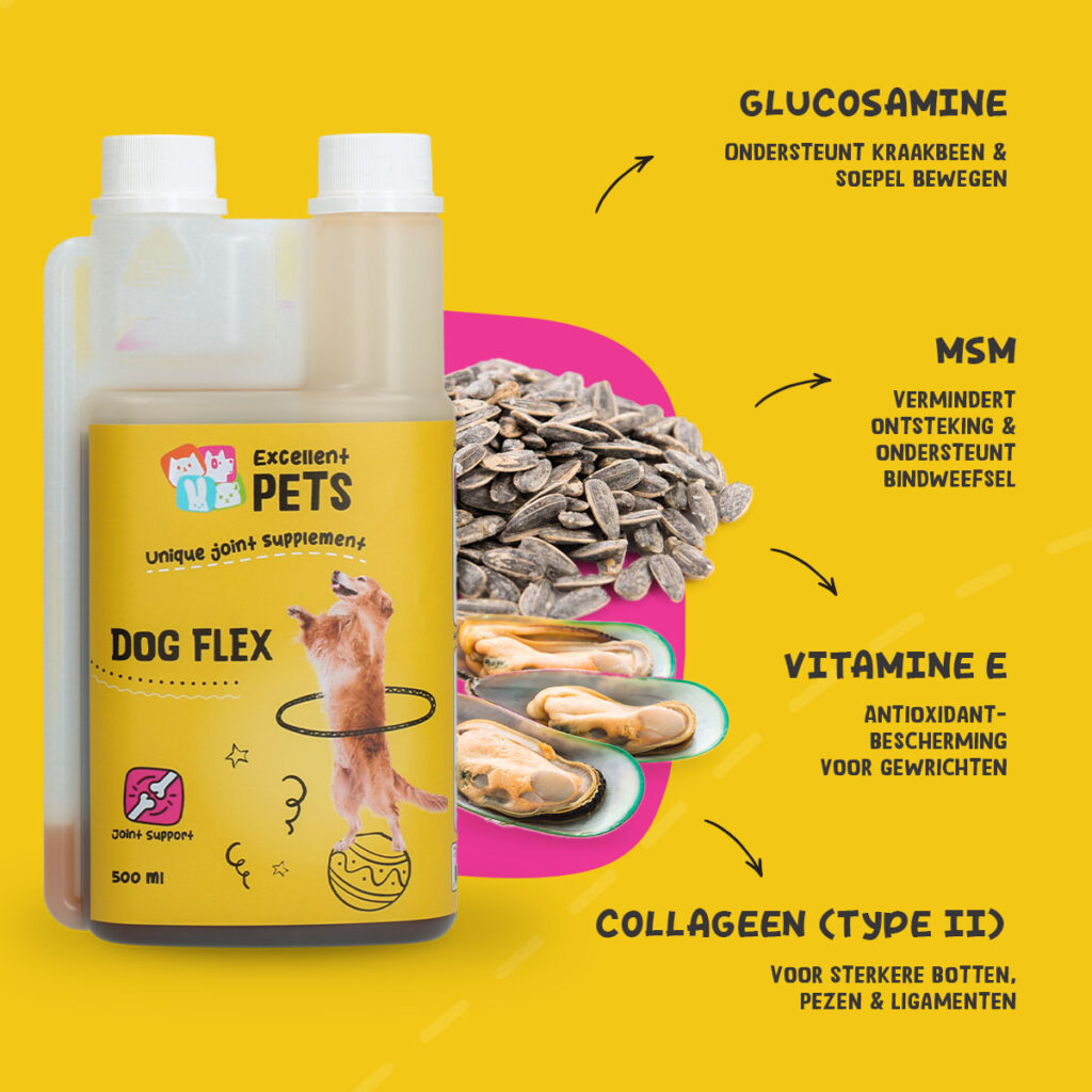 Excellent Pets Dog Flex 500 ml - Vloeibaar Supplement voor Honden - afbeelding 5