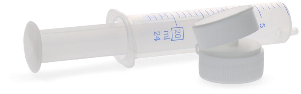 Doseerset (dop + spuit) 20/24 ml - Merkloos - afbeelding 2
