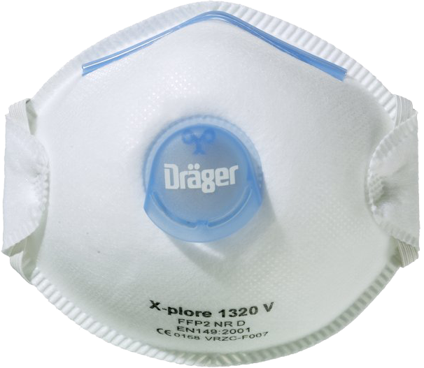 Dräger X-plore 1320 FFP2 V Stofmasker - 10 stuks