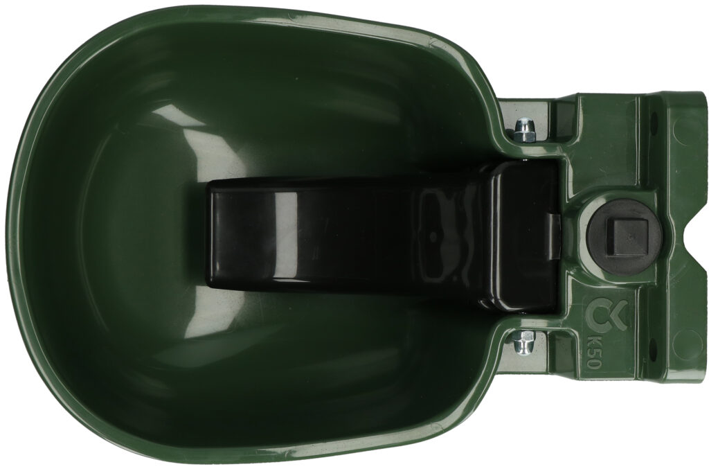 Drinkbak KS met lepel groen voor runderen en paarden - afbeelding 3