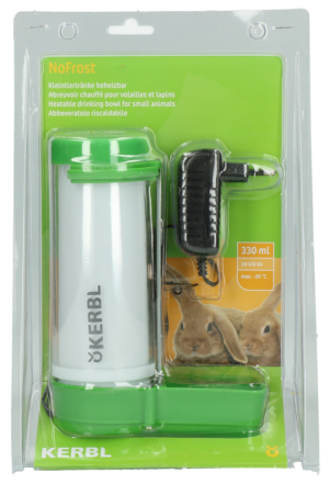 Kerbl NoFrost verwarmbare drinktoren voor kleine dieren - 330 ml