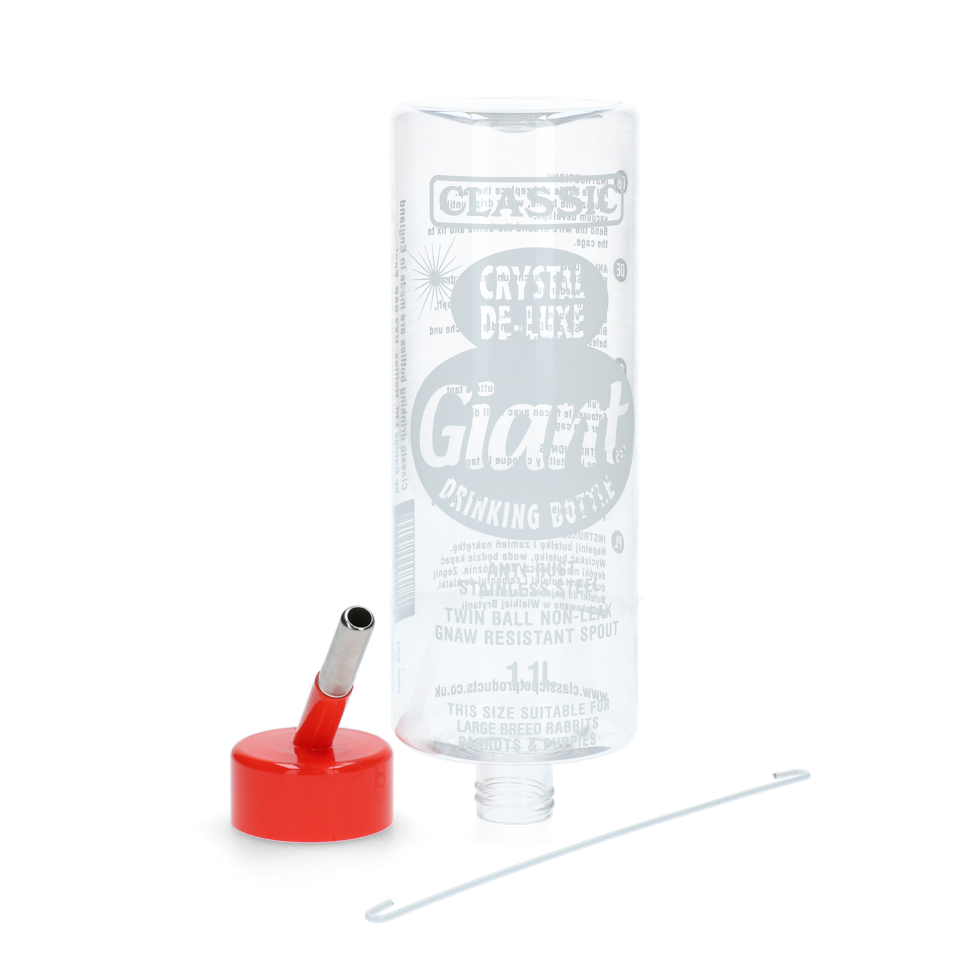 Classic Crystal Deluxe Drinkfles 1100 ml voor Knaagdieren - afbeelding 1