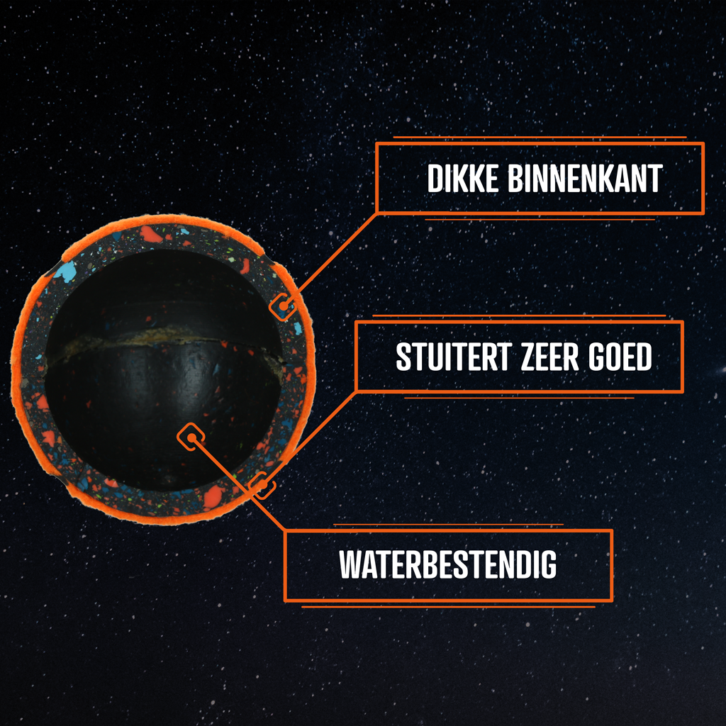 Dog Comets Tennisbal Starlight M Groen (3-Pack) - Sterke en Drijvende Speelbal - afbeelding 4