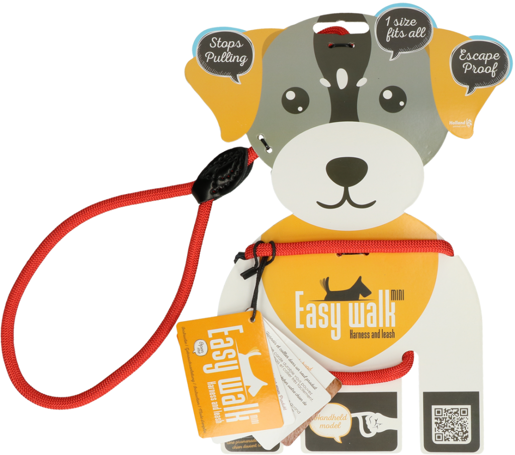 Easy Walk Handmodel Rood - Mini Tuig en Riem in 1 - afbeelding 1