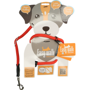 Easy Walk Schoudermodel Rood - Mini Tuigje en Riem in 1