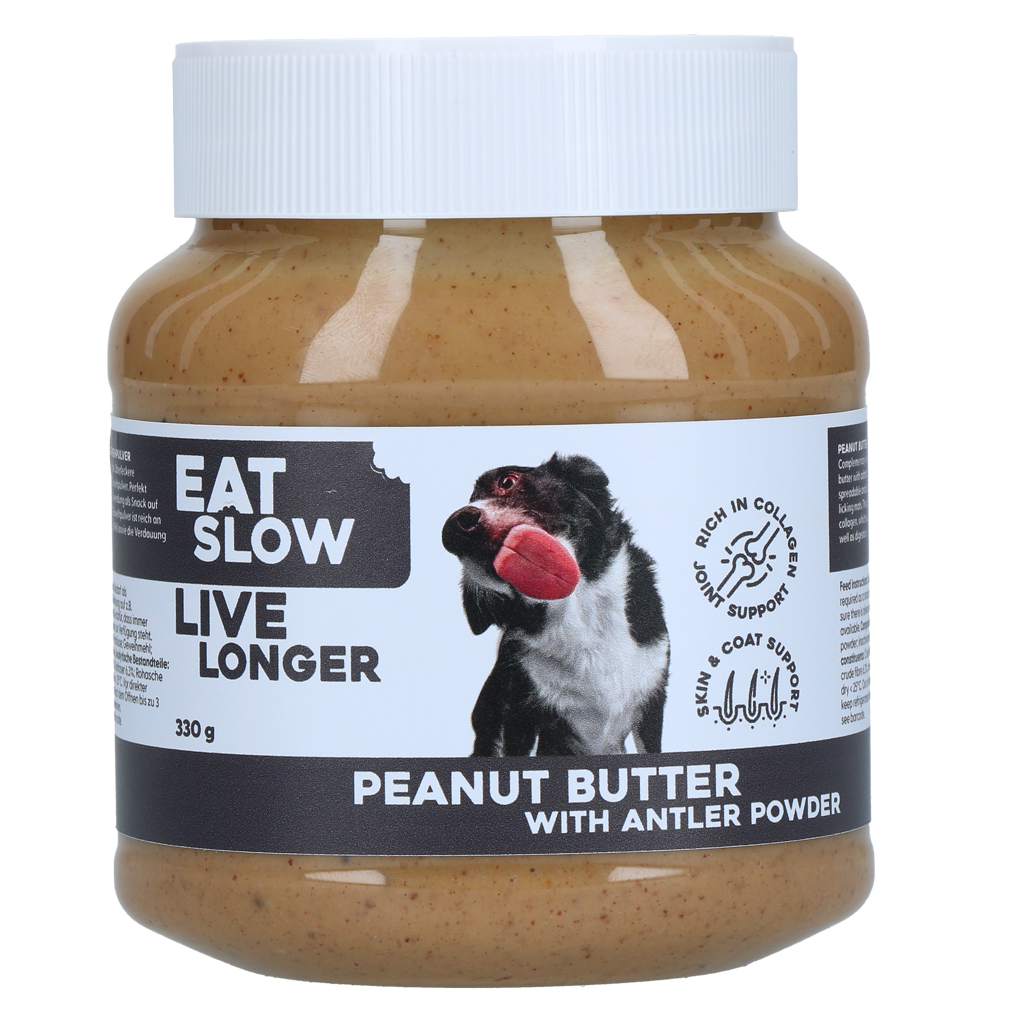 Eat Slow Live Longer Pindakaas met Collageen Poeder voor Honden