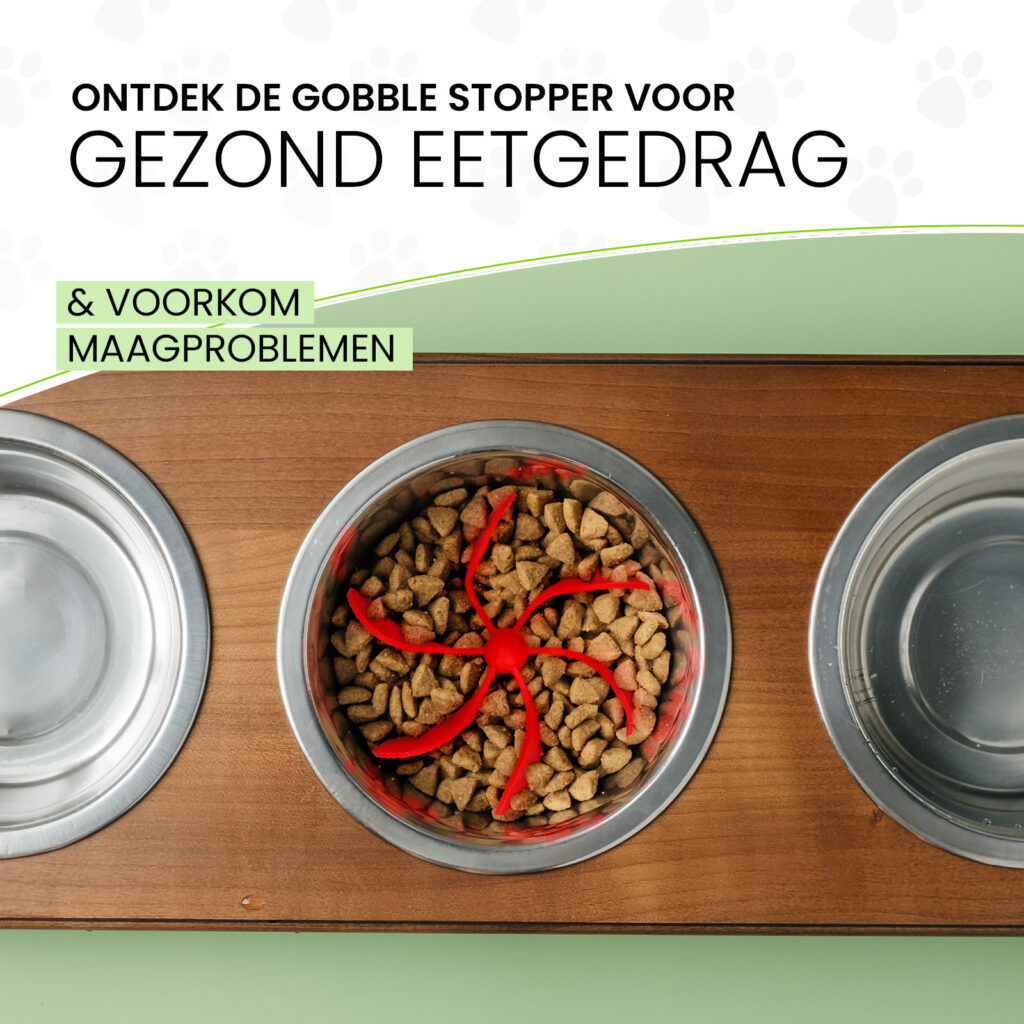 Eat Slow Live Longer Gobble Stopper Groen M - Anti-schrok inzetstuk - afbeelding 4