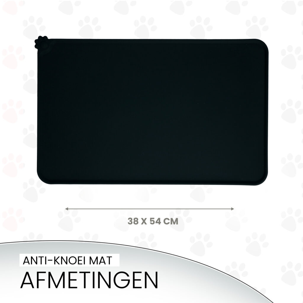 Eat Slow Live Longer Spill Mat M Grijs - Anti-knoei mat voor honden en katten - afbeelding 5