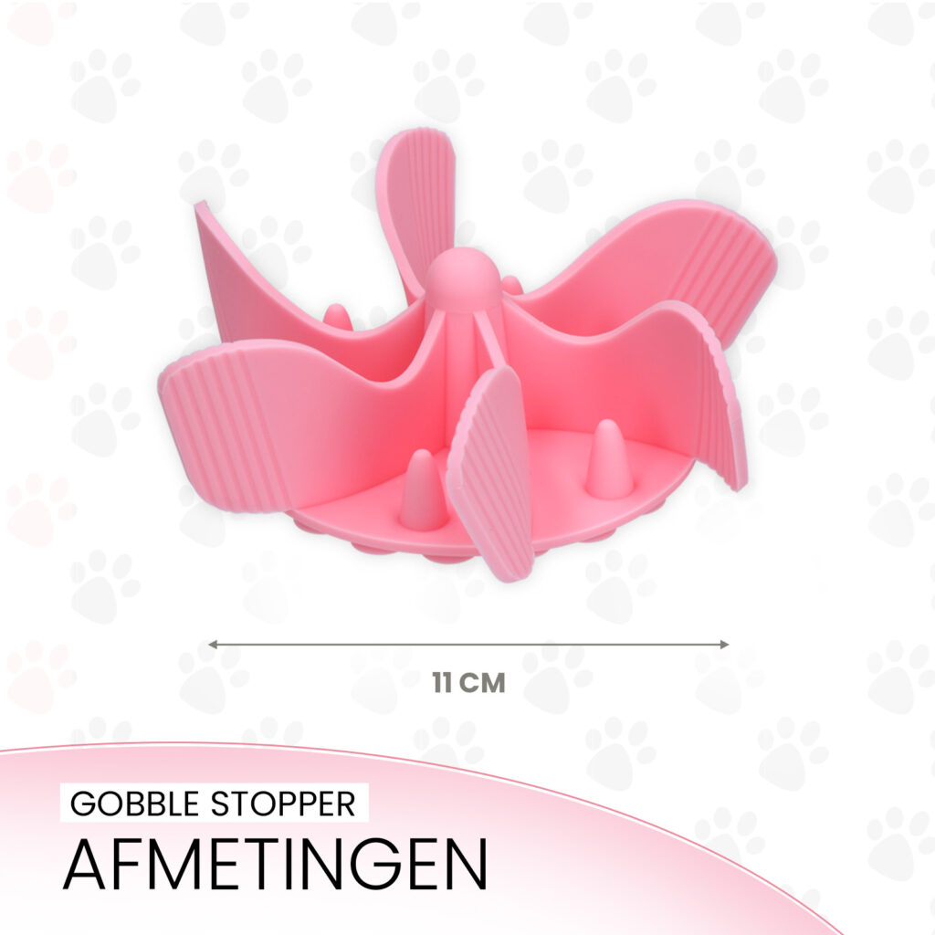 Eat Slow Live Longer Gobble Stopper Roze M - Anti-Schrok Inzetstuk - afbeelding 5