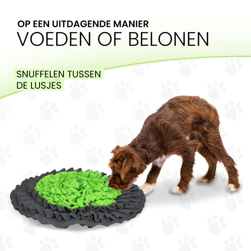 Eat Slow Live Longer Snuffle Mat Ø 50 cm - Snuffelmat voor Honden en Katten - afbeelding 4