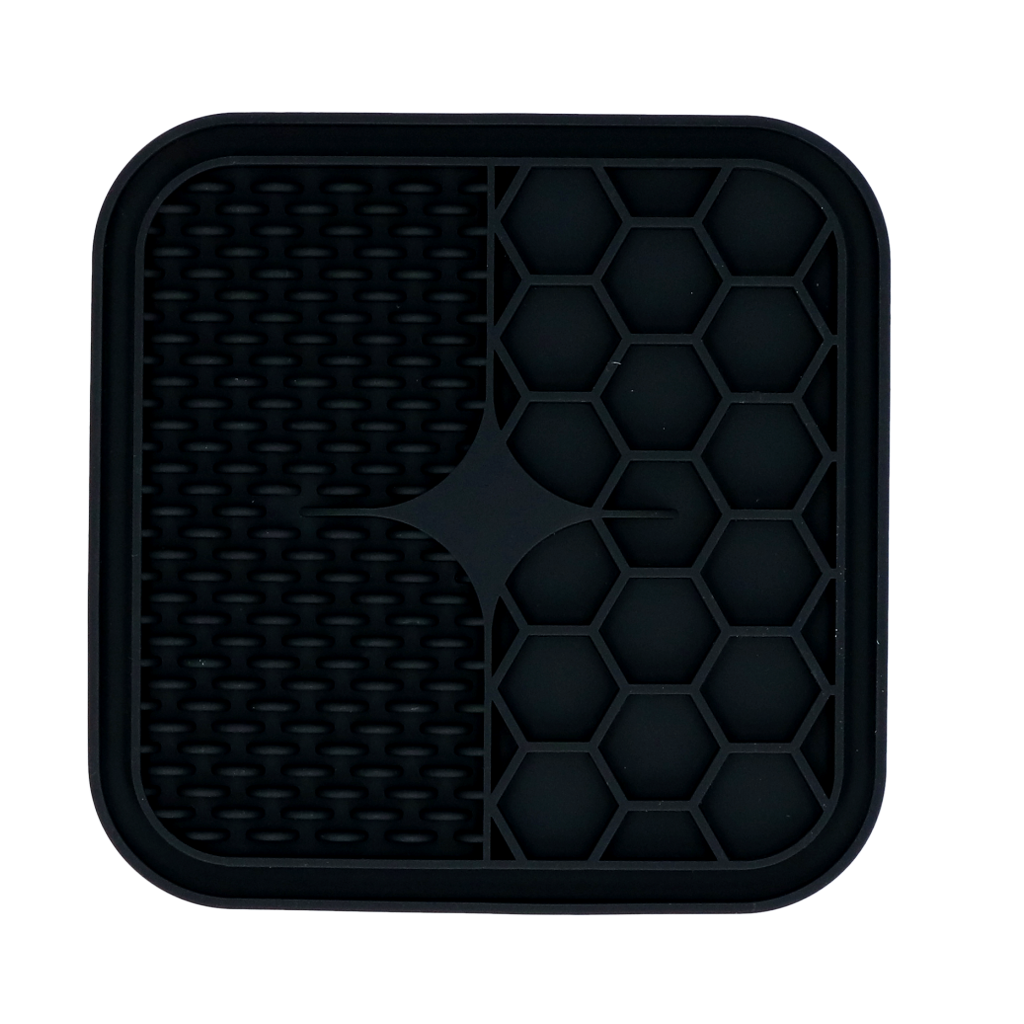 Eat Slow Live Longer Lick Mat Duo S Grijs - Likmat met 2 patronen - afbeelding 2