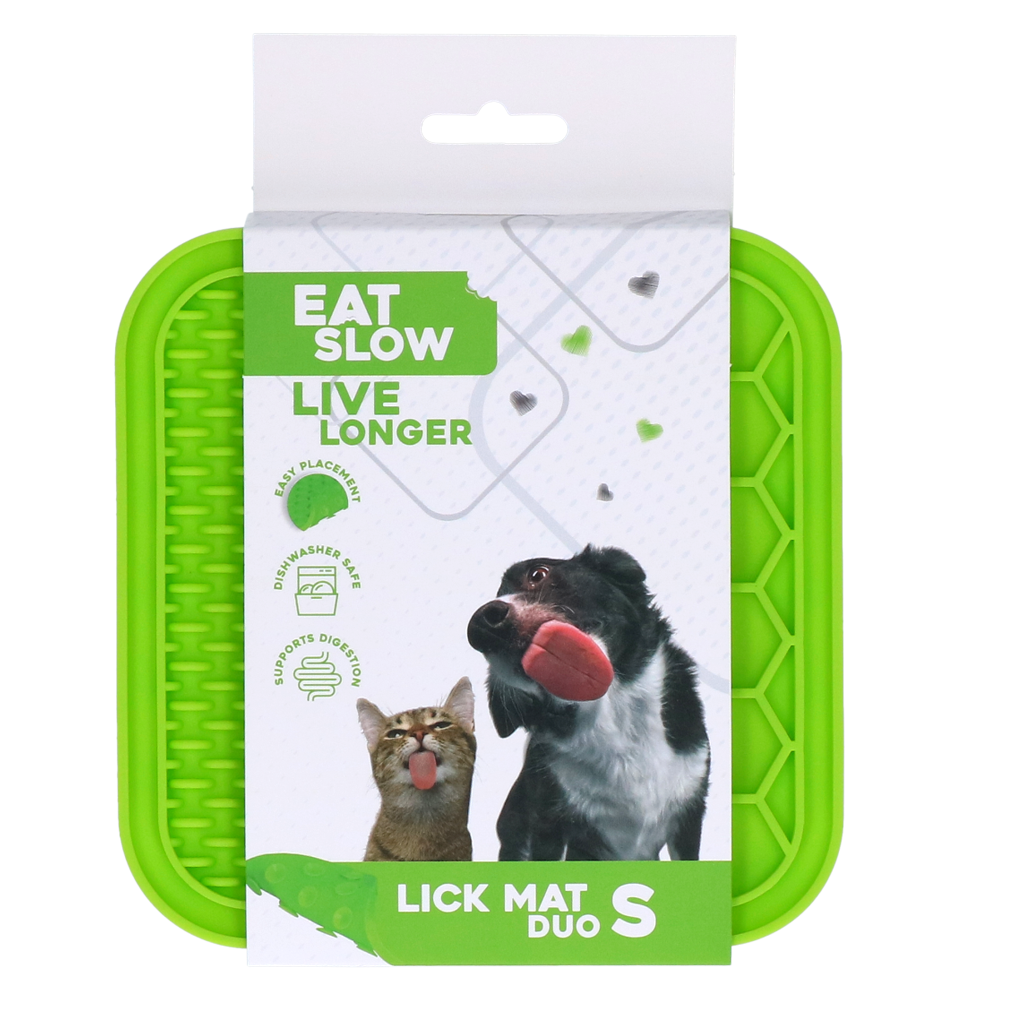 Eat Slow Live Longer Lick Mat Duo S Groen - afbeelding 1