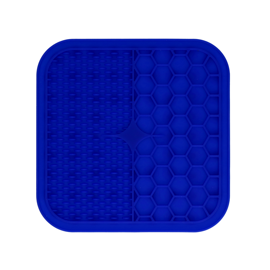 Eat Slow Live Longer Lick Mat Duo M Blauw - 21 x 21 cm - afbeelding 2
