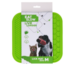 Eat Slow Live Longer Lick Mat Duo M Groen - 21 x 21 cm