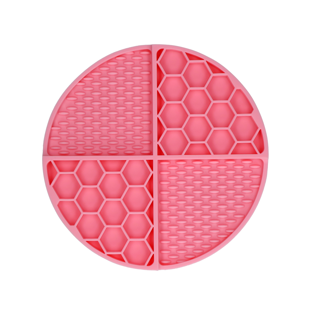Eat Slow Live Longer Lick Mat Rond Roze 21 cm - afbeelding 3
