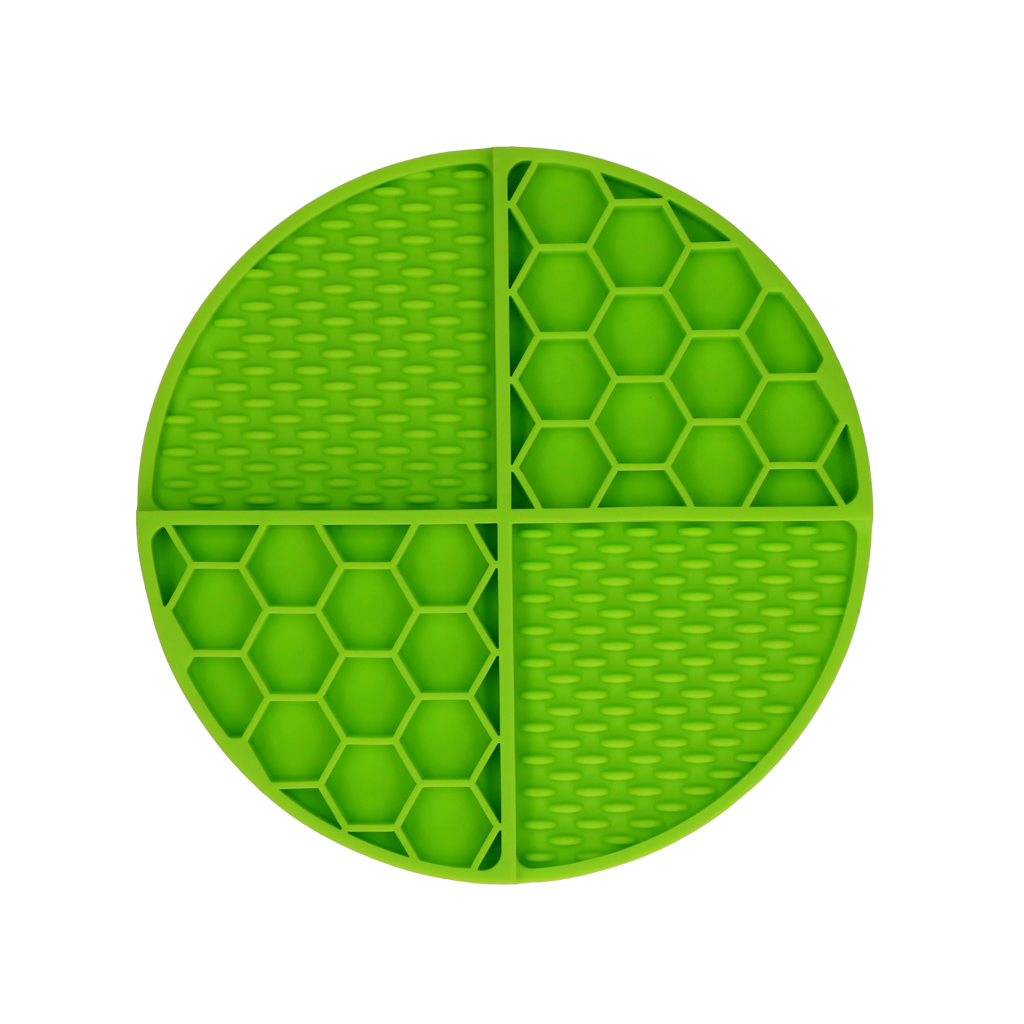 Eat Slow Live Longer Lick Mat Ronde 21 cm Groen - afbeelding 2