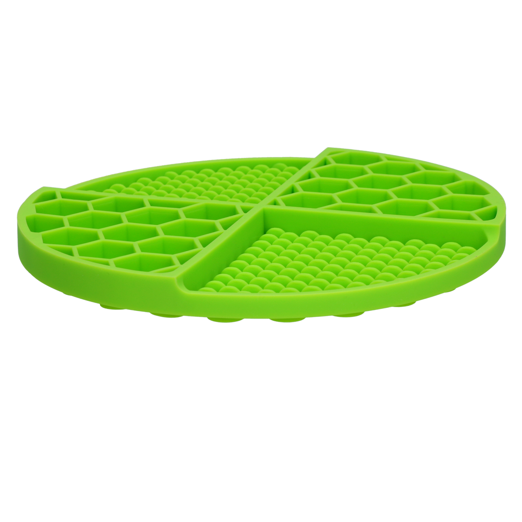 Eat Slow Live Longer Lick Mat Ronde 21 cm Groen - afbeelding 3