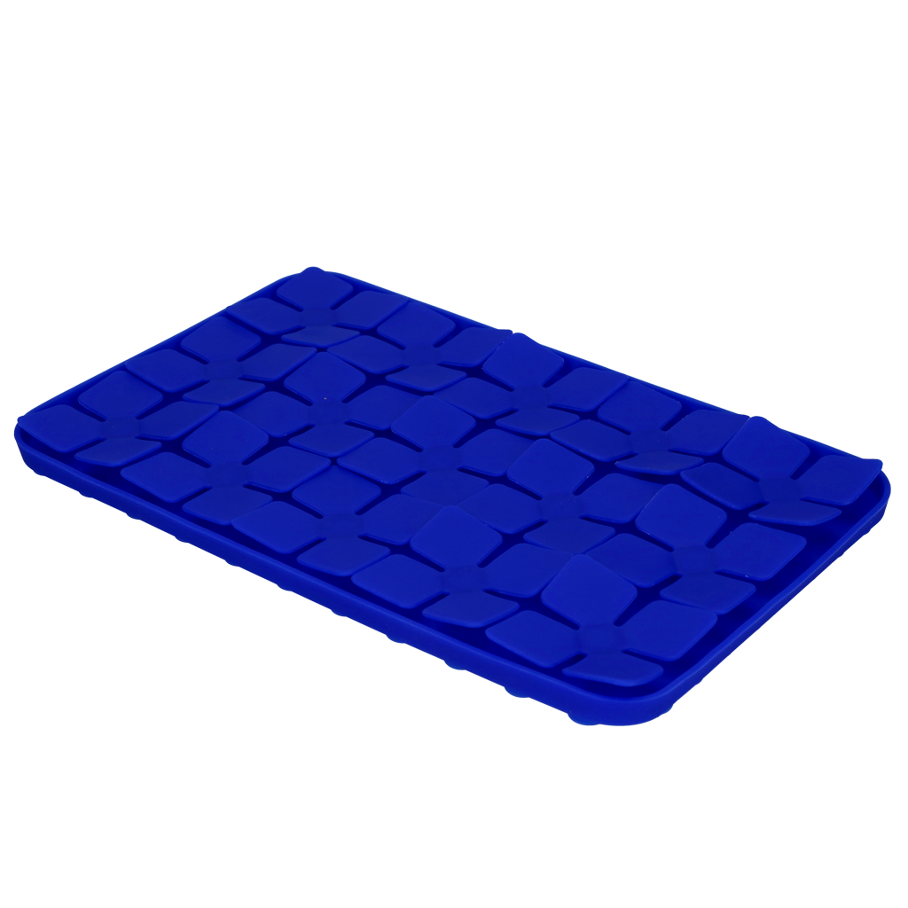 Eat Slow Live Longer Lick Mat Flower Blauw 21 x 34 cm - afbeelding 3